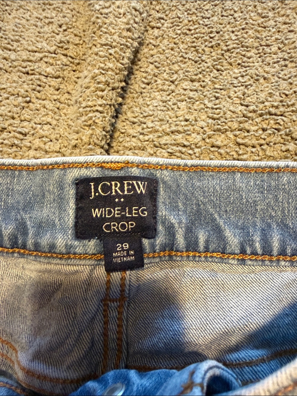 J.Crew womens Wide-Leg Crop Jeans in Light Blue Denim